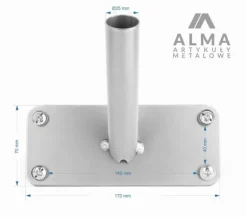 BALKONFLAGHOLDER TIL BALUSTRADE OG ALLAN
