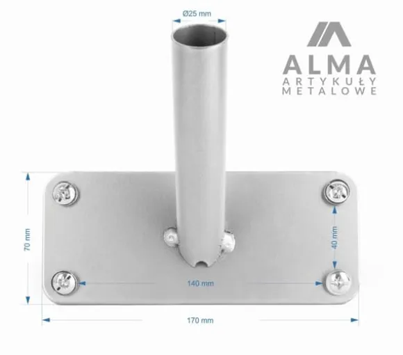 BALKONFLAGHOLDER TIL BALUSTRADE OG ALLAN