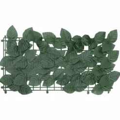 Balkongskärm med mörkgröna blad | Storlek: 300x150 cm