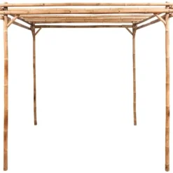 Bambus pergola til haven - Stabil base til klatreplanter | Størrelse: 170x170x220 cm