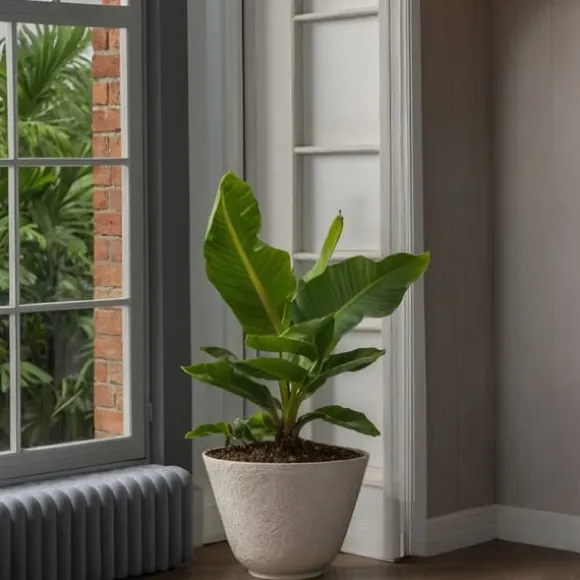 Bananplante - Musa 'Oriental Dwarf' - Højde 25-40cm - Pot 12cm