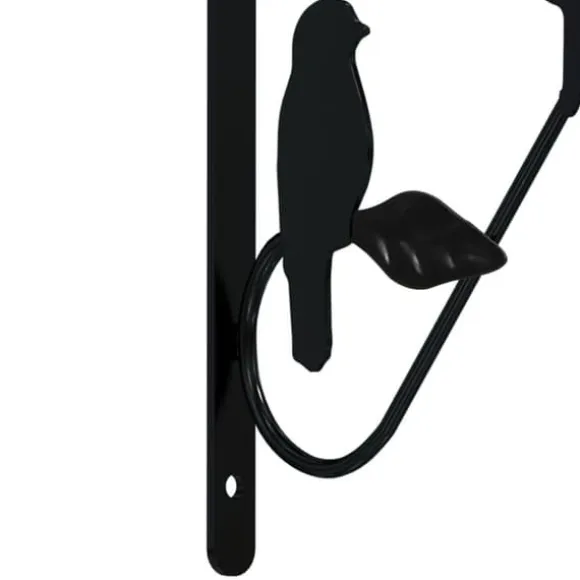 Beslag til hængekurv - Stål | Farve: Sort | 4 stk.
