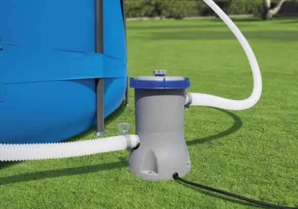 Bestway - svømmebassinpumpe - med filter - 2006 liter/time - grå