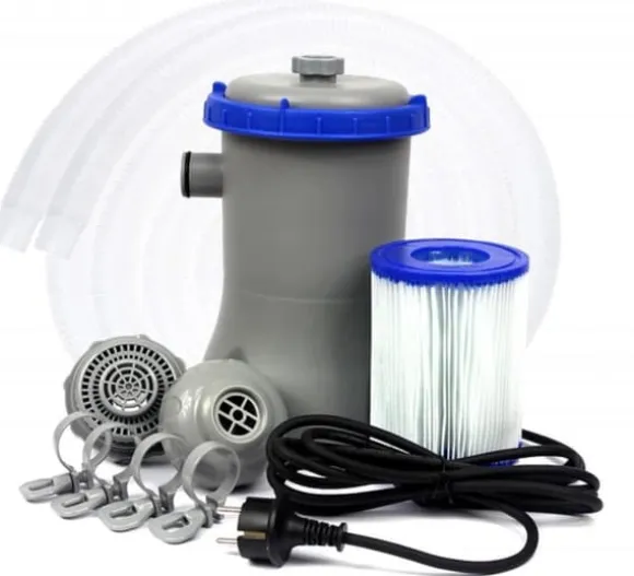 Bestway - svømmebassinpumpe - med filter - 2006 liter/time - grå