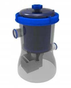 Bestway - svømmebassinpumpe - med filter - 2006 liter/time - grå