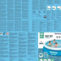 Bestway Fast Set oppusteligt badebassin 366x76 cm rundt 57273