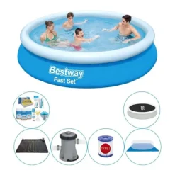 Bestway Fast Set Rund 366x76 cm - Pool Comfort Pakke