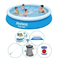 Bestway Fast Set 366x76 cm - Pool combo tilbud
