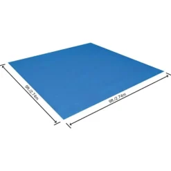 Bestway Flowclear poolunderlag 274x274 cm - Beskytter mod slid | Størrelse: 274x274 cm