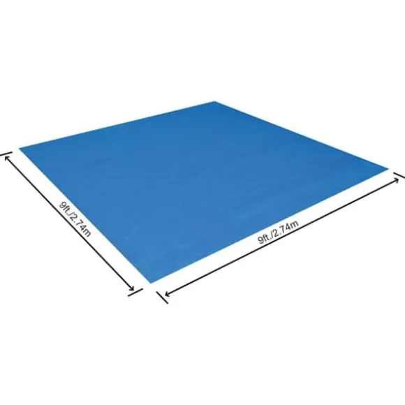 Bestway Flowclear poolunderlag 274x274 cm - Beskytter mod slid | Størrelse: 274x274 cm