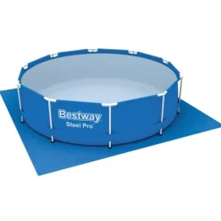 Bestway Flowclear poolunderlag 335 x 335 cm | Beskyttelse mod slid | Størrelse: 335 x 335 cm