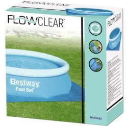 Bestway Flowclear poolunderlag 335 x 335 cm | Beskyttelse mod slid | Størrelse: 335 x 335 cm