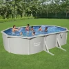 Bestway Hydrium fritstående pool 610x360x120 cm oval