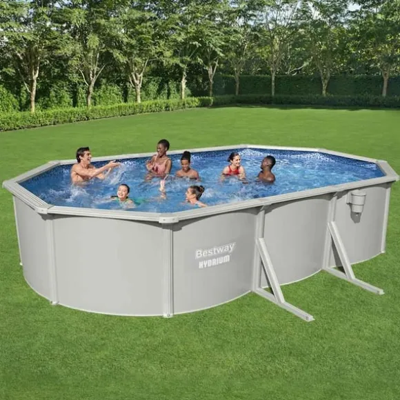 Bestway Hydrium fritstående pool 610x360x120 cm oval