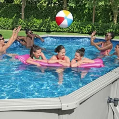 Bestway Hydrium fritstående pool 610x360x120 cm oval