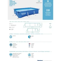 Bestway Pool Steel Pro - Bundle Package - 300x201x66 cm