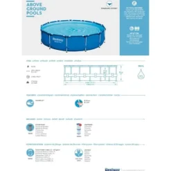 Bestway Pool Steel Pro - Poolpakke - 396x84 cm