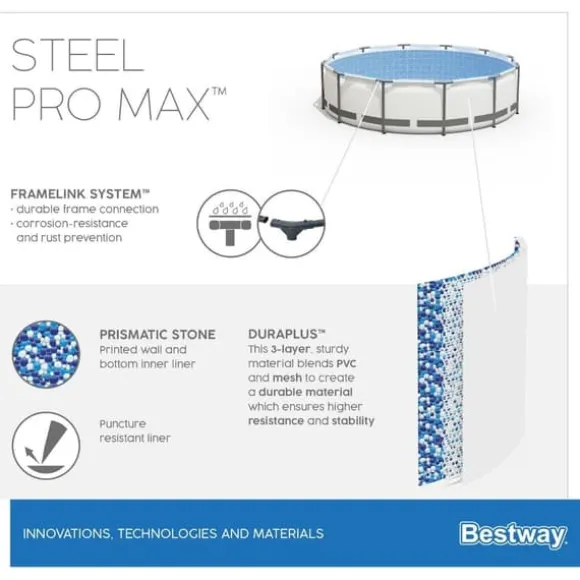 Bestway Pool Steel Pro MAX - Poolpakke - 366x76 cm