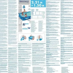 Bestway pool Steel Pro 221x150x43 cm