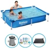 Bestway Pool Steel Pro 221x150x43 cm - Bundle Package