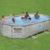Bestway Power Steel swimmingpoolsæt - Inkl. filterpumpe | Størrelse: 488x305x107 cm