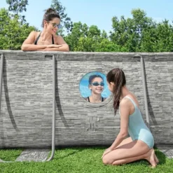 Bestway Power Steel swimmingpoolsæt - Inkl. filterpumpe | Størrelse: 488x305x107 cm