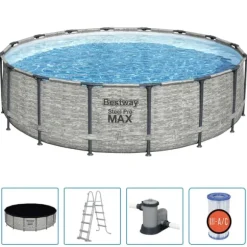 Bestway Power Steel swimmingpool 488x122 cm rund