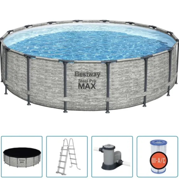 Bestway Power Steel swimmingpool 488x122 cm rund