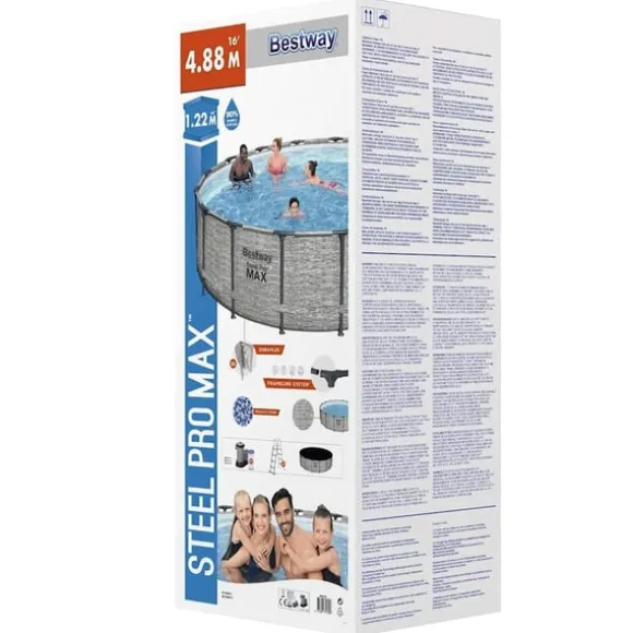 Bestway Power Steel swimmingpool 488x122 cm rund
