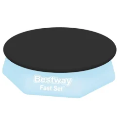 Bestway Round Oppustelig Fast Set Swimming Pool - 244 x 61 cm - Blå - Inklusive Tilbehør CB11