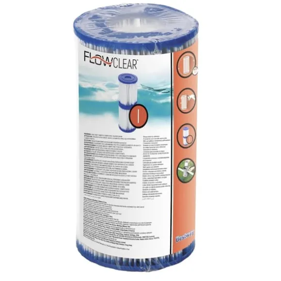 Bestway Round Oppustelig Fast Set Swimming Pool - Rattan Print - 366 x 76 cm - Inklusive Tilbehør CB59