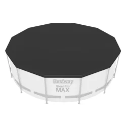 Bestway Round Oppustelig Fast Set Swimming Pool - 366 x 76 cm - Blå - Inklusive Tilbehør CB52