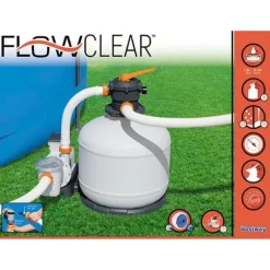 Bestway sandfilterpumpe Flowclear 11355 l/t.