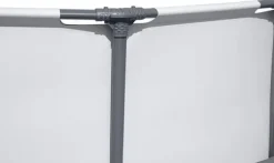 Bestway Steel Pro Max 549x122 cm Rund Overjordisk Pool Sæt med Pumpe, Stige og Dække - Arktisk Grå