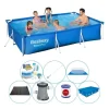 Bestway Steel Pro Rektangulær 300x201x66 cm - Blå - Deluxe