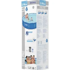 Bestway Steel Pro swimmingpool - 396x84 cm | Farve: Blå