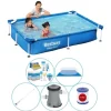 Bestway Steel Pro 221x150x43 cm - Pool combo tilbud