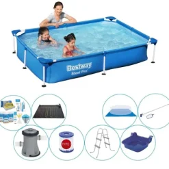 Bestway Steel Pro 221x150x43 cm - Pool med tilbehør
