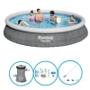 Bestway Swimming Pool Fast Sæt - 457x84 cm - Svømmebassin sæt