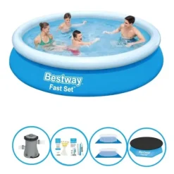 Bestway Swimming Pool Fast Set - Inklusiv tilbehør - 366x76 cm