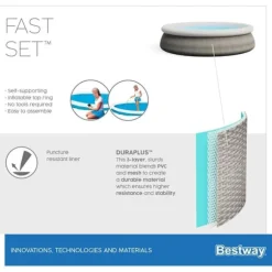 Bestway Swimming Pool Fast Set - 457x84 cm - Swimming Pool Deal