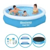 Bestway Swimming Pool Fast Sæt 305x66 cm - Inklusiv tilbehør
