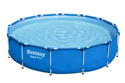 Bestway swimmingpool - Steel Pro - 396 x 84 cm - Inklusiv solsejls- og filterpumpe