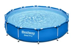 Bestway swimmingpool - Steel Pro - 366 x 76 cm - Inklusiv solsejls- og filterpumpe