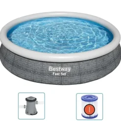 Bestway swimmingpoolsæt 366x76 cm rund