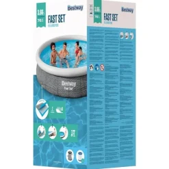 Bestway swimmingpoolsæt 366x76 cm rund