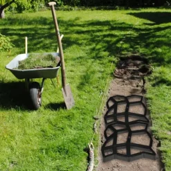 Betonform, 4x42x42 cm, Sort