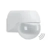 BEVÆGELSES- OG SKUMØRINGSSENSOR 180° - UDENDØRS - IP44 - HVID - SENSOR 12m