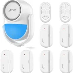 Bevægelsessensor Alarm System, 125dB Sirene, 110° Detektionsvinkel,sæt 1