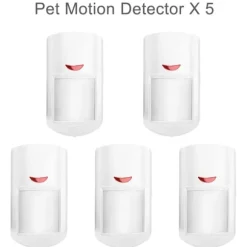Bevægelsessensor Detektor, Kæledyrsvenligt Design, Smart Home Kompatibel,5PC 433MHz Sensor